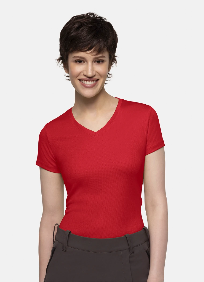 Hakro Ladies V-Shirt COOLMAX