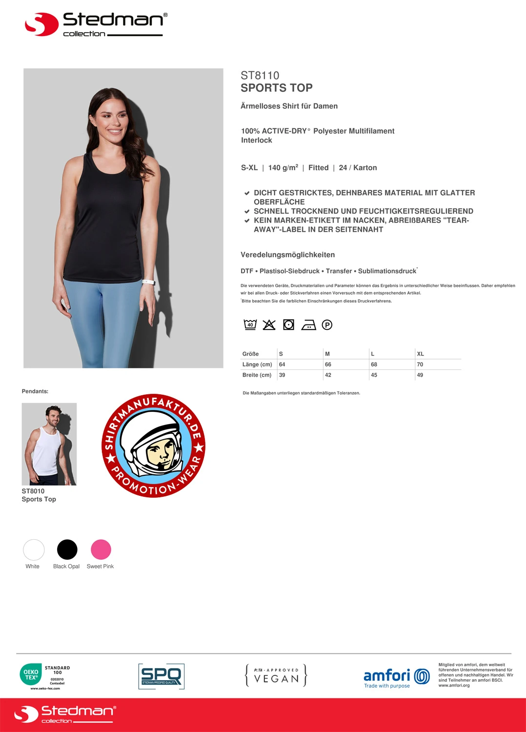 Stedman Women Sports Top