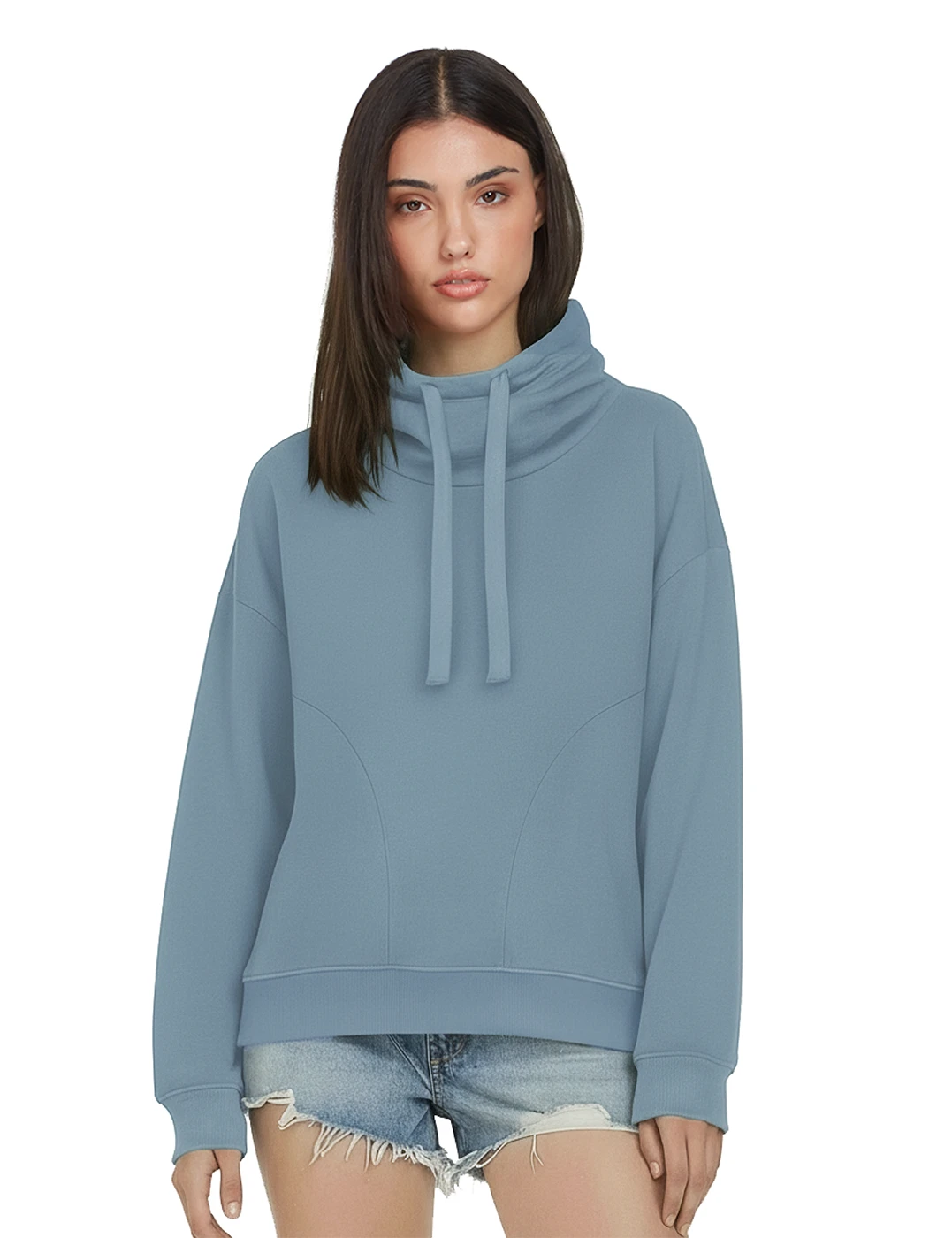 Earth Positive Womens Funnel Neck Sweatshirt