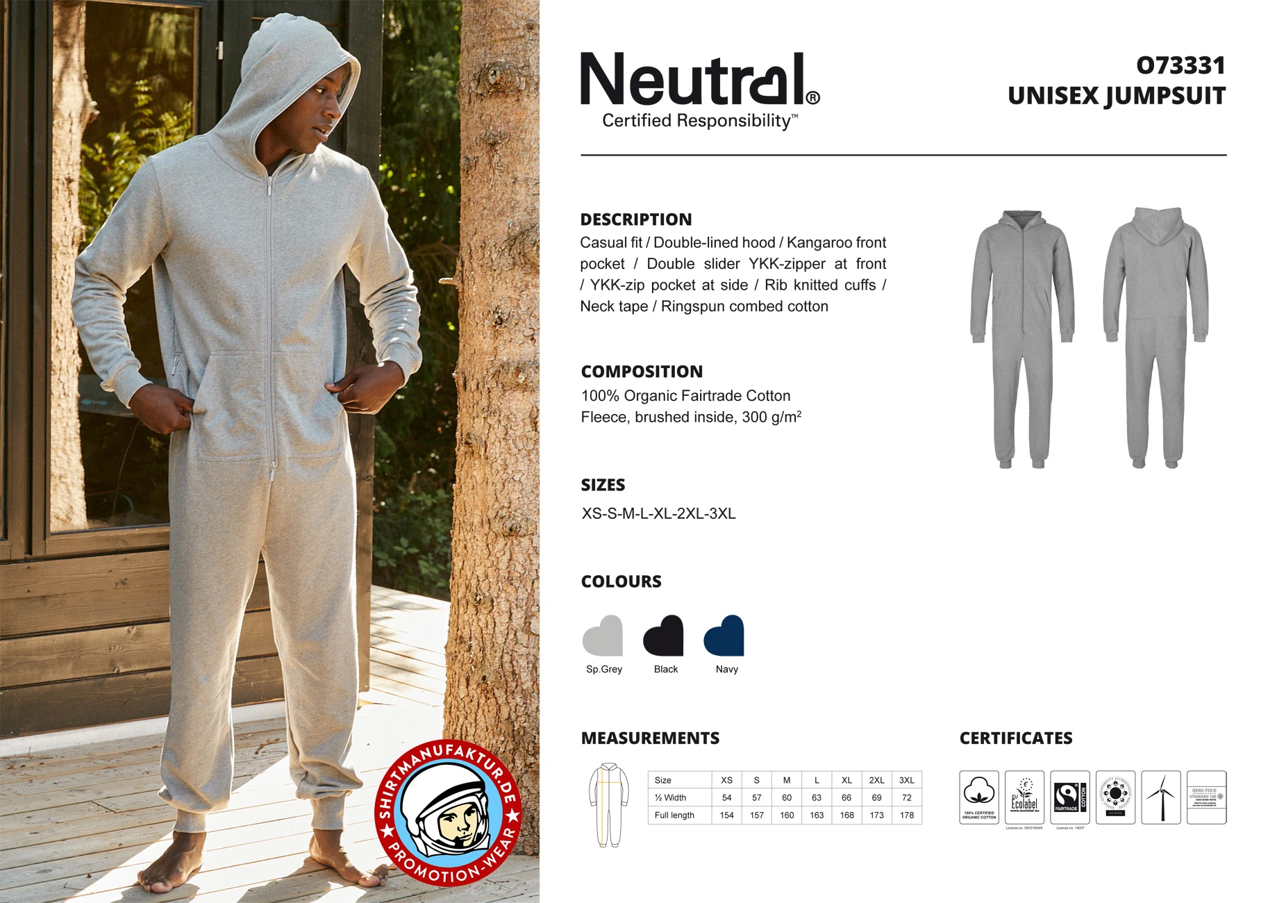 Neutral Unisex Jumpsuit