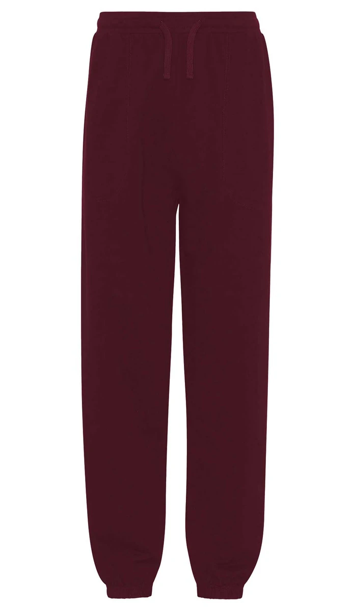 Neutral Unisex Sweatpants With Elastic Cuff