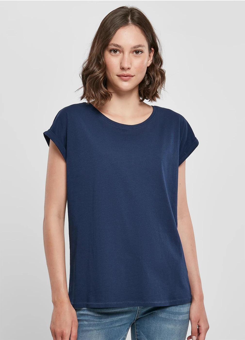 Build Your Brand Ladies Extended Shoulder Tee