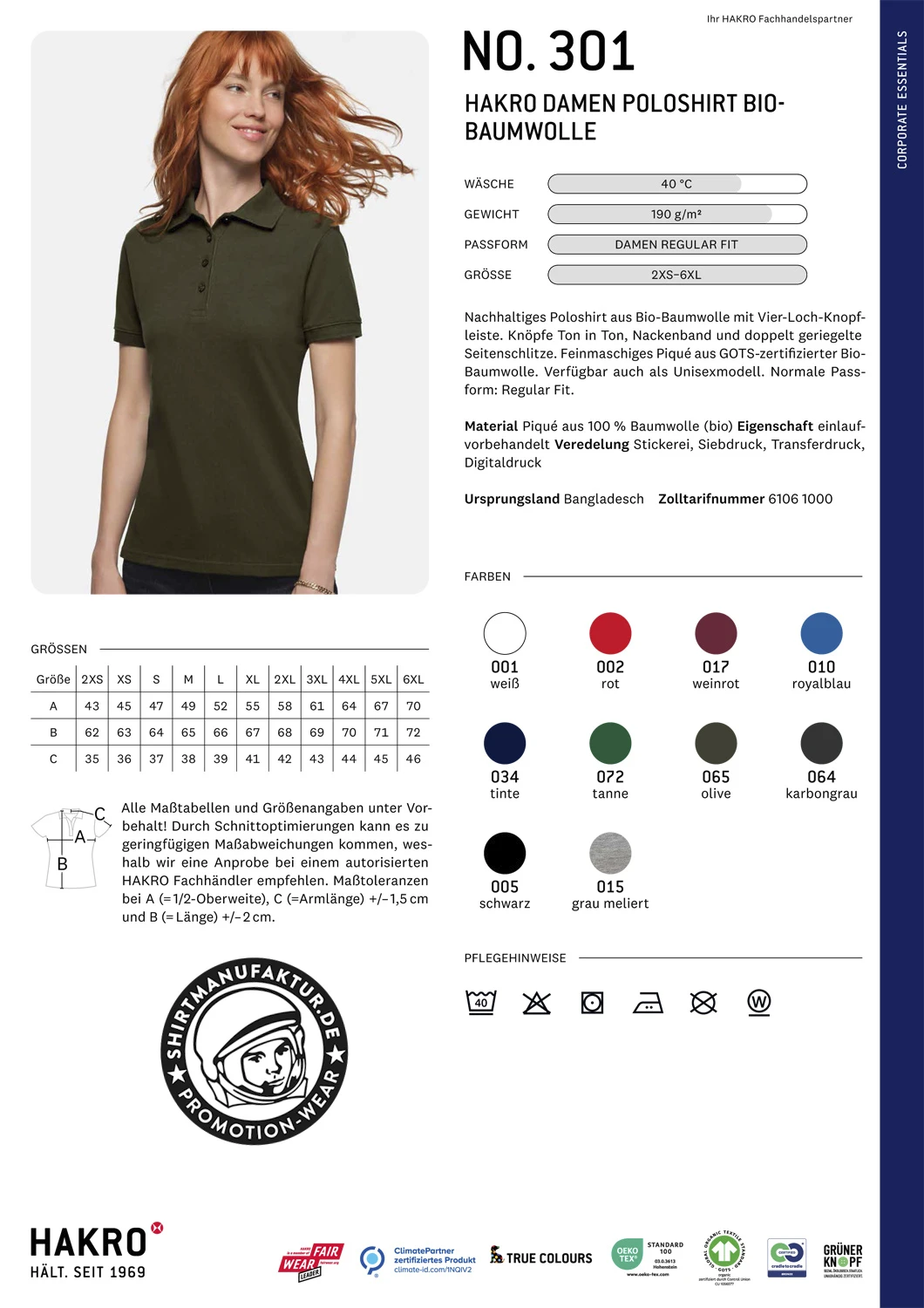 Hakro Ladies Organic Poloshirt