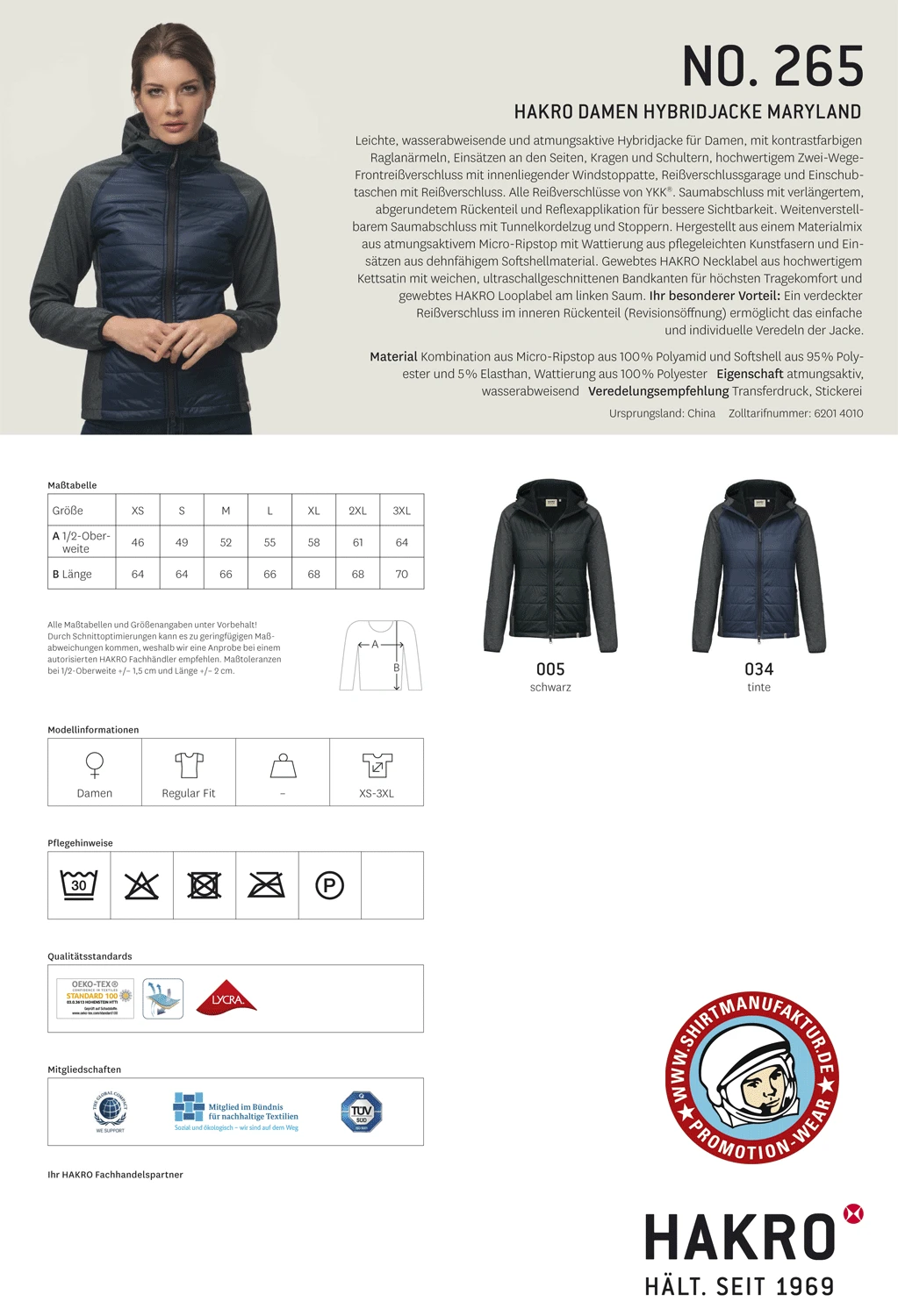 Hakro Ladies Hybrid Jacket Contrast
