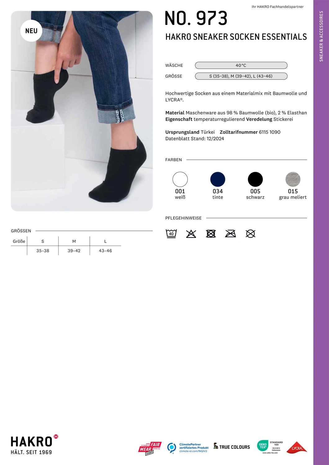 Hakro Sneaker Socken Essentials