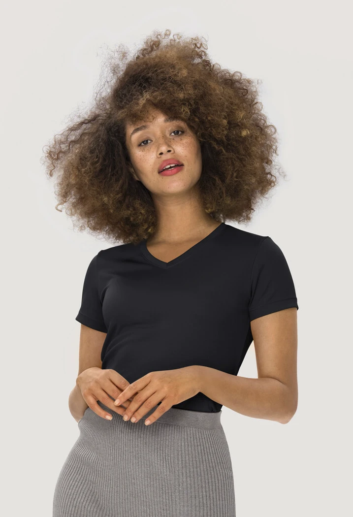 Hakro Ladies V-Shirt COOLMAX