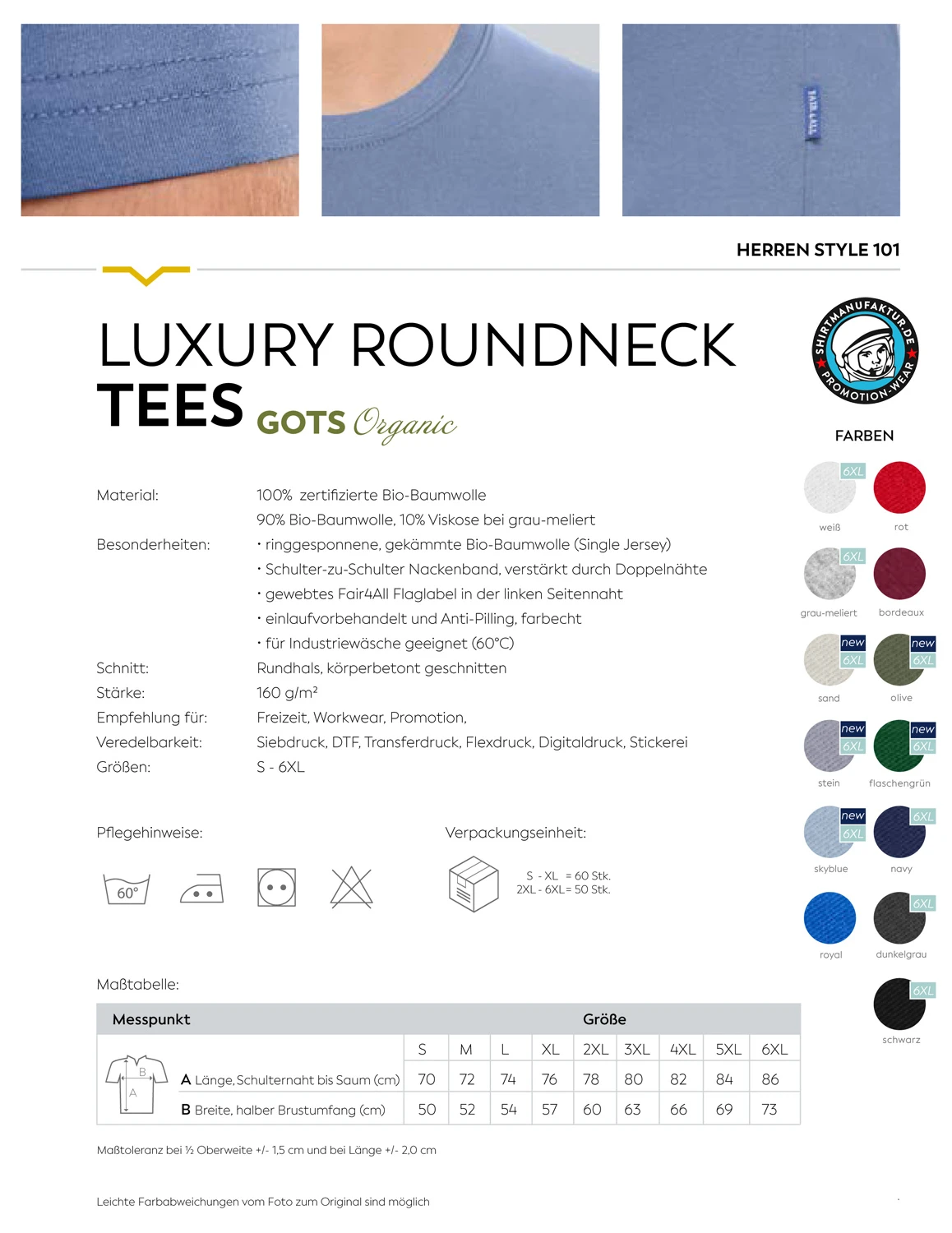 HRM Mens Luxury Tee