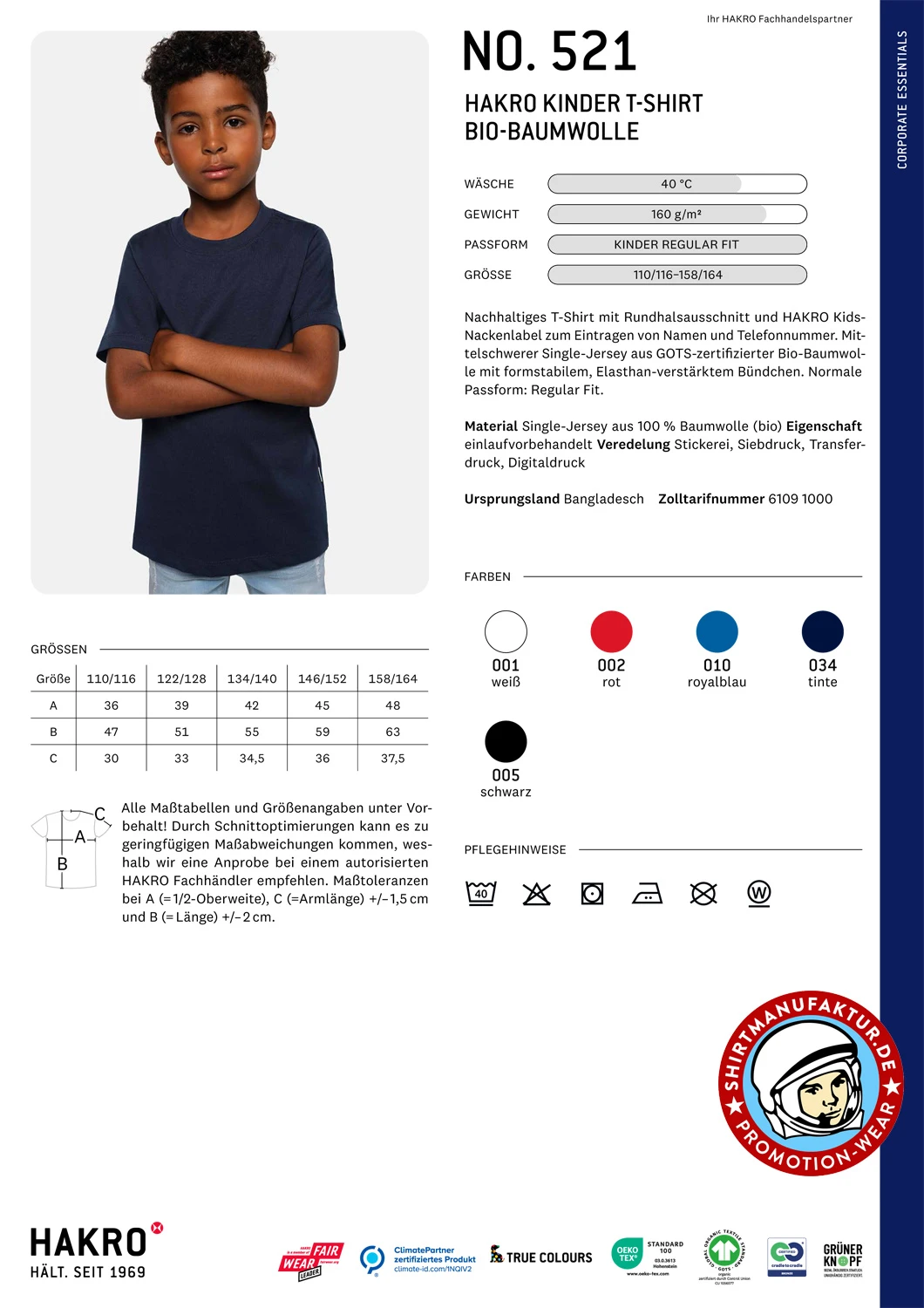 Hakro Kinder T-Shirt Bio-Baumwolle