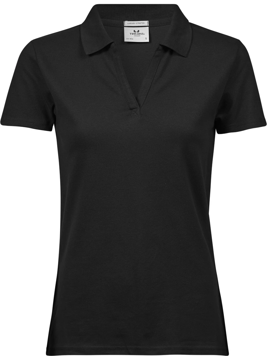 Tee Jays Womens Luxury Stretch V-Neck Polo