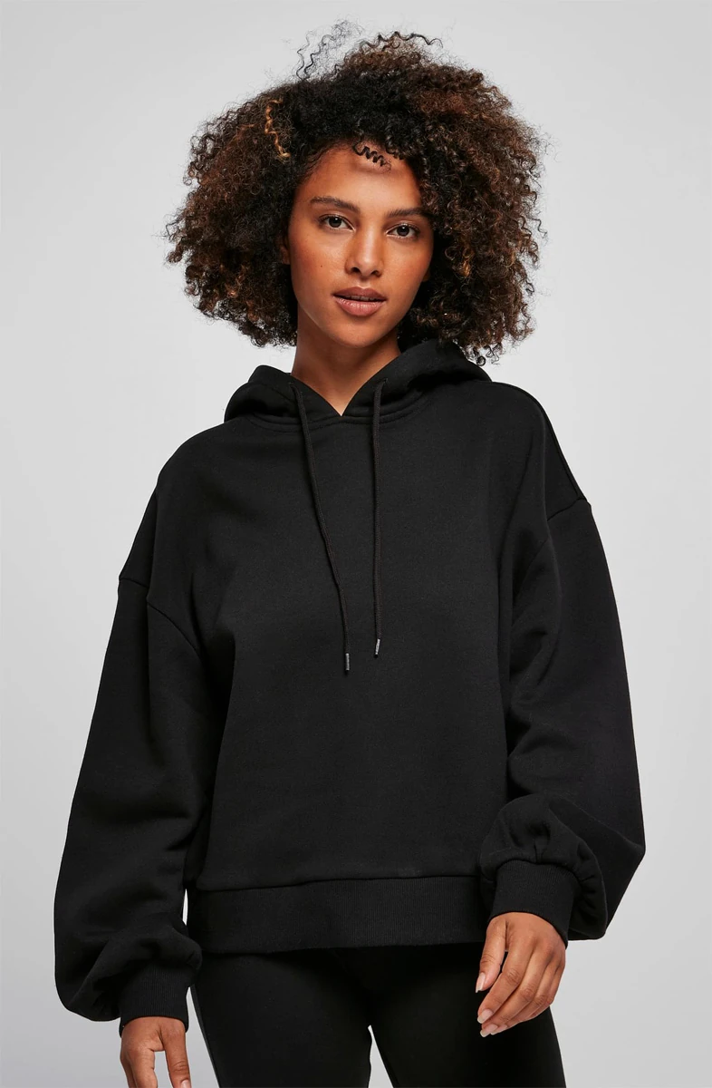 Build Your Brand Ladies Organic Oversized Hoodie