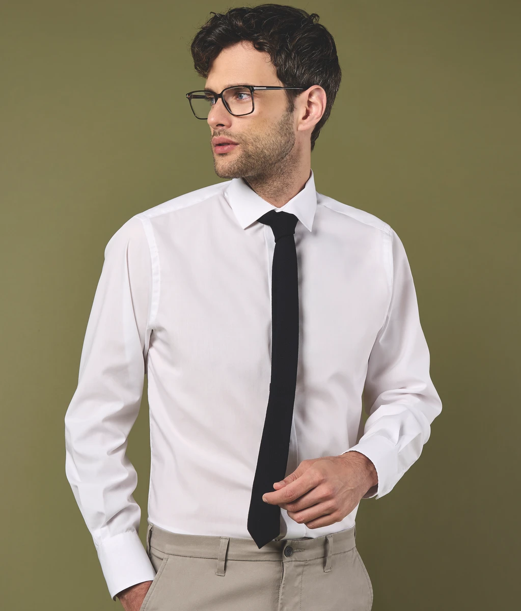 Kustom Kit Tailored Fit Business Shirt