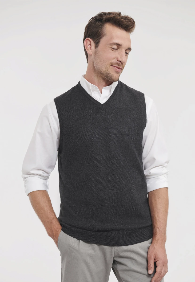 Russell V-Neck Sleeveless Knitted Pullover