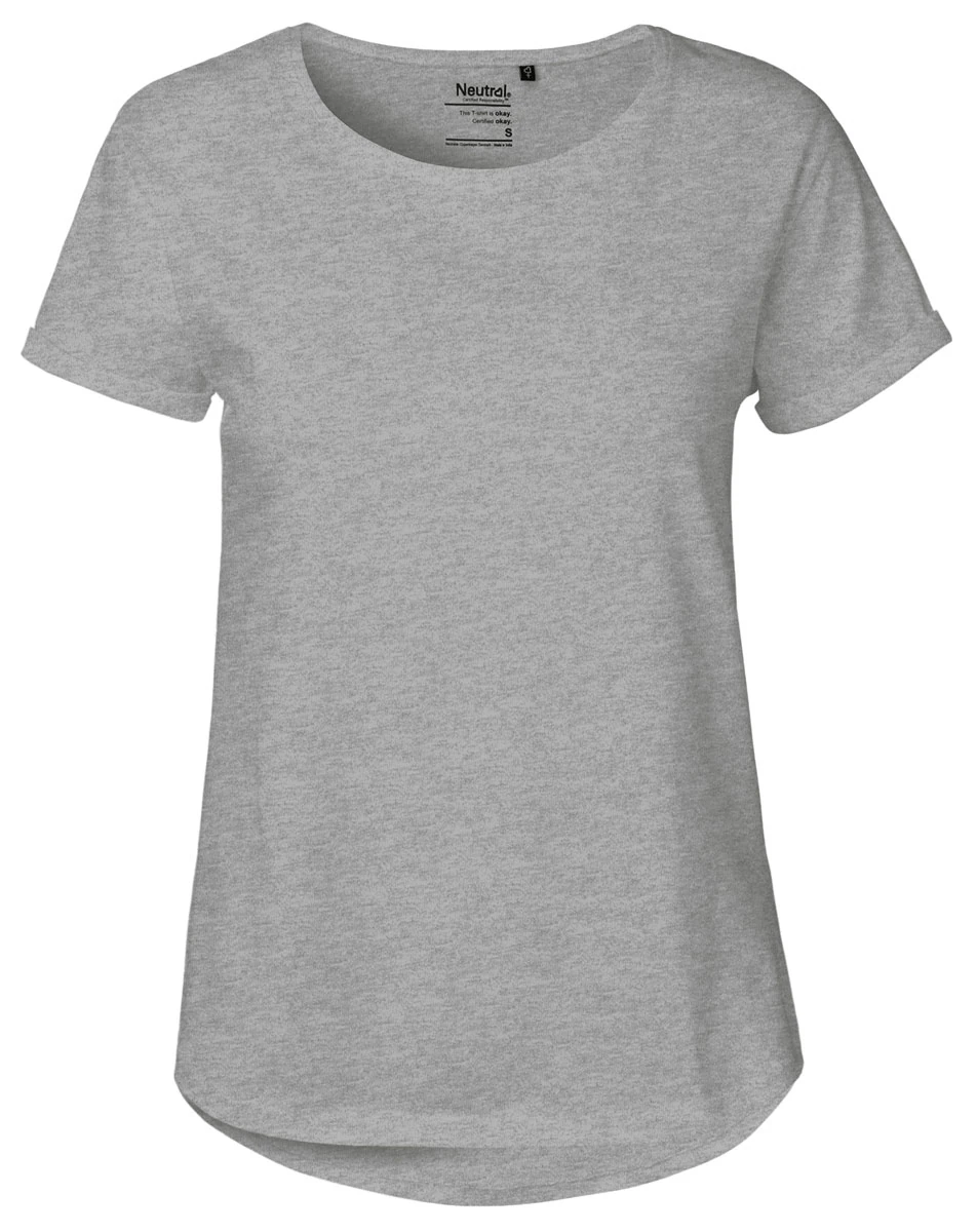 Neutral Ladies Roll Up Sleeve T-Shirt