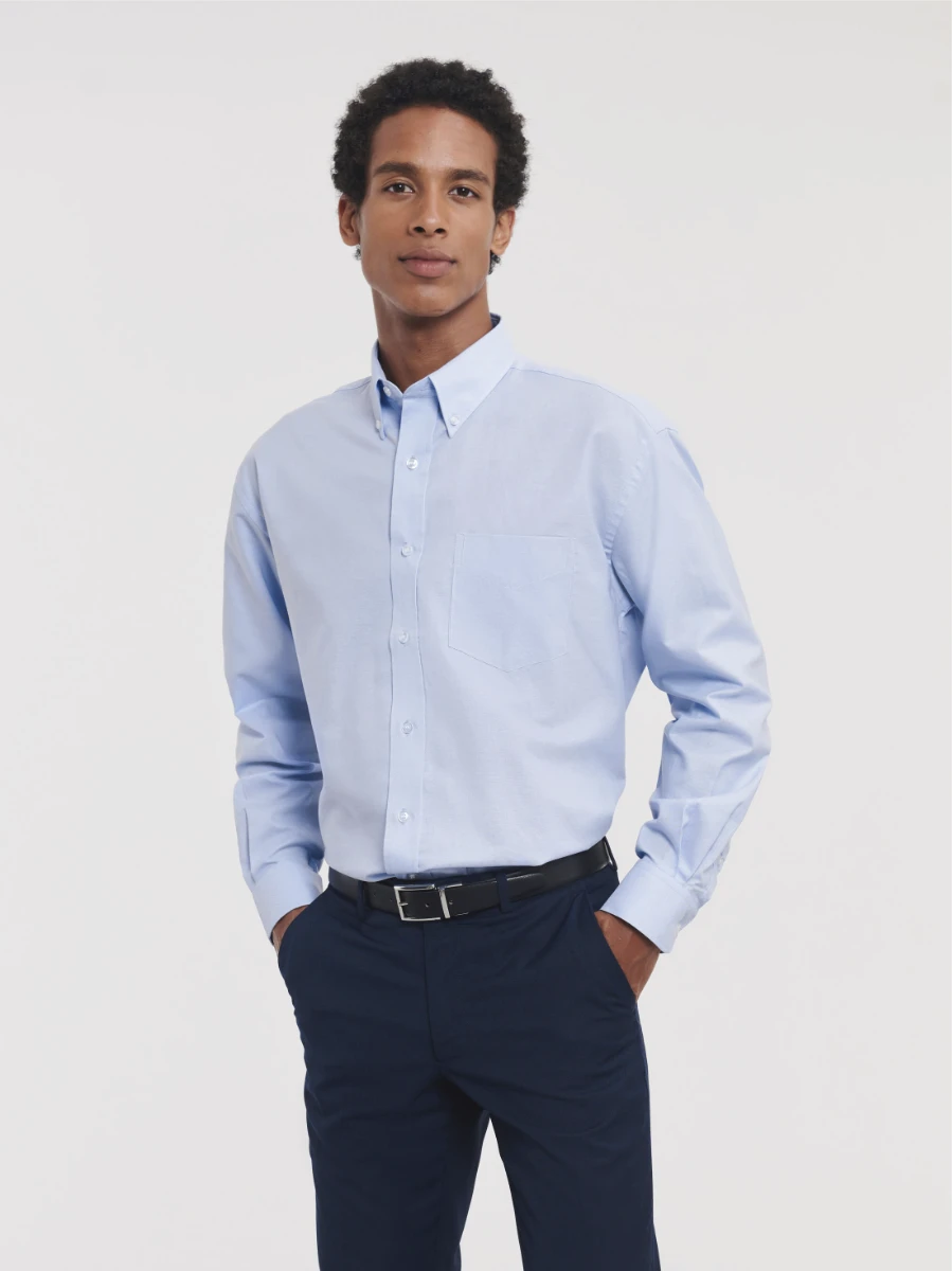 Russell Mens Longsleeve Classic Oxford Shirt