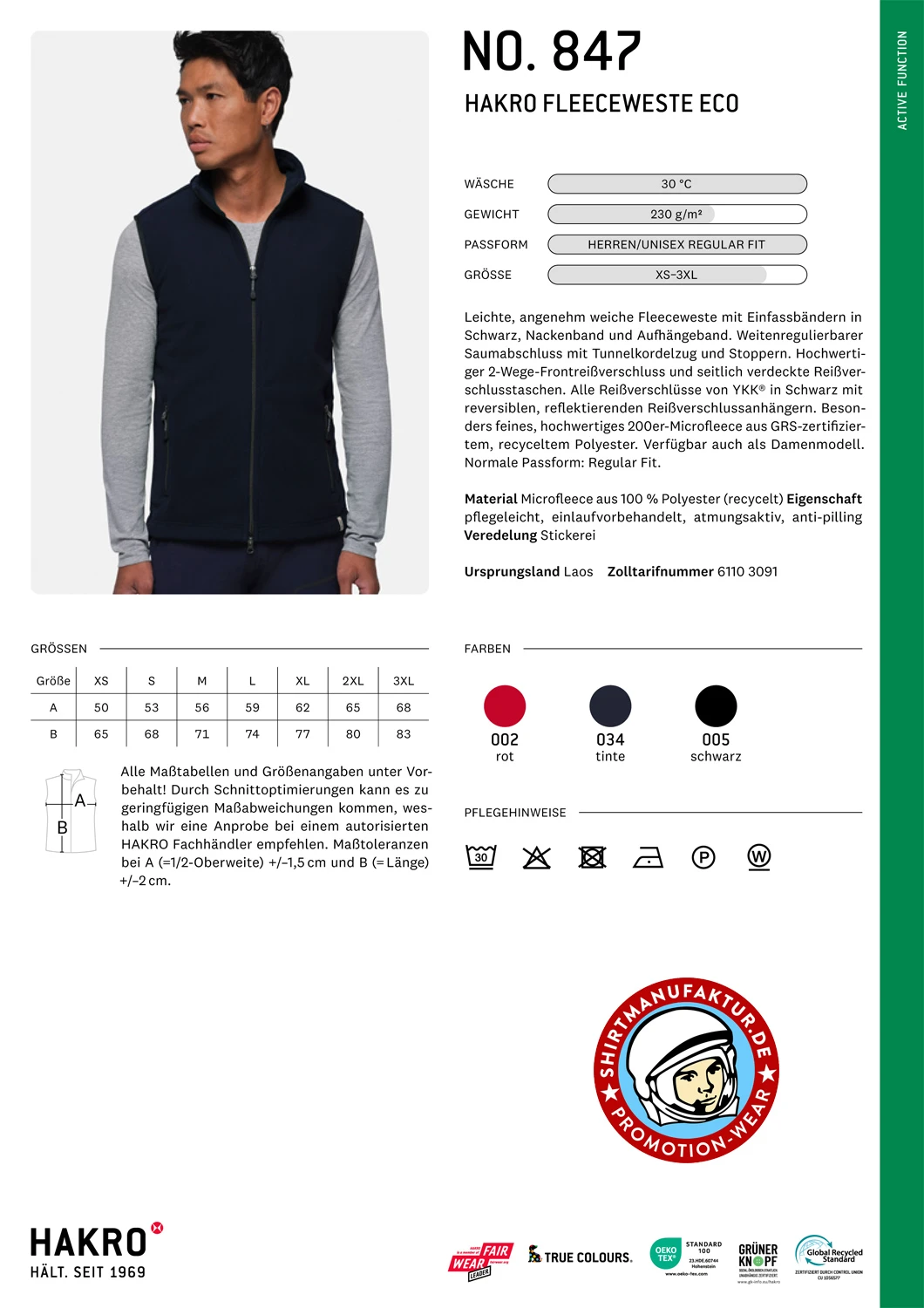 Hakro Fleece Vest Eco Hakro Fleece Vest Eco