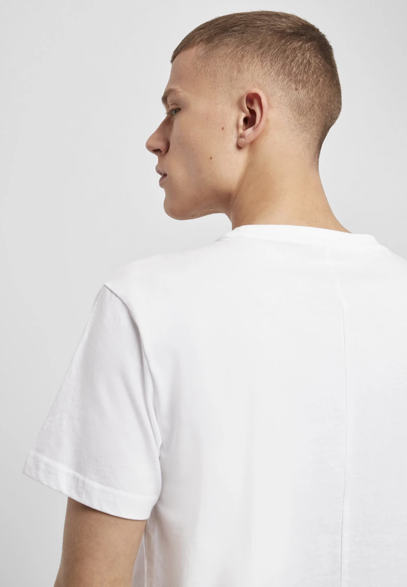 Build Your Brand, Back Seam T-Shirt BY133, white