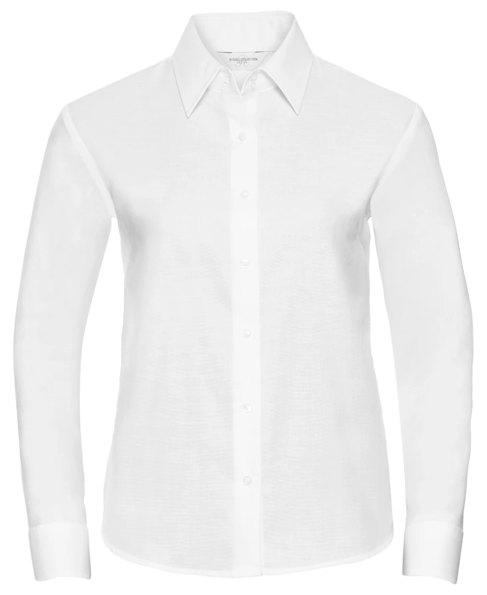 Russell Ladies Long Sleeve Tailored Oxford Blouse