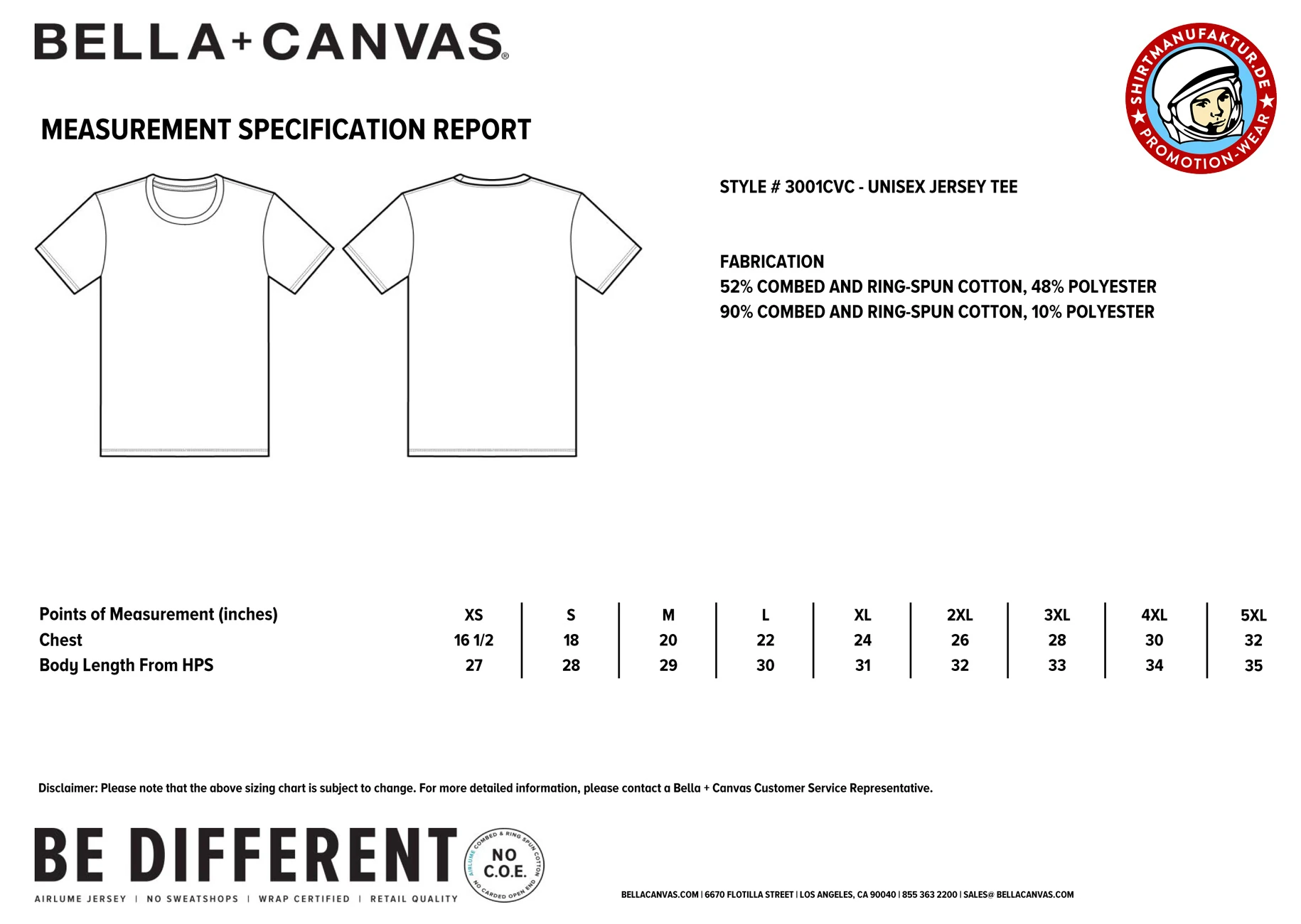 Canvas Unisex Heather CVC Tee
