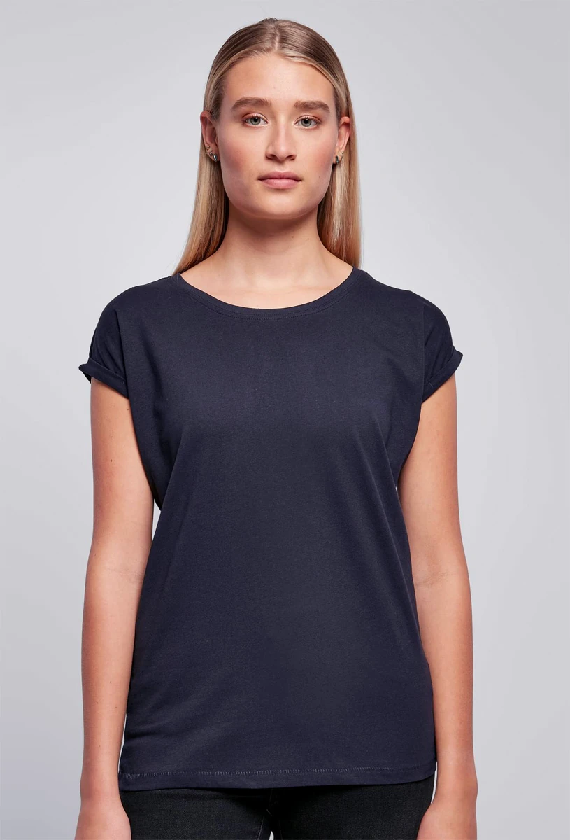 Build Your Brand Ladies Extended Shoulder Tee