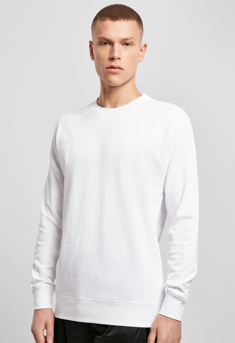 Build Your Brand, Light SweateshirtBY010, weiss