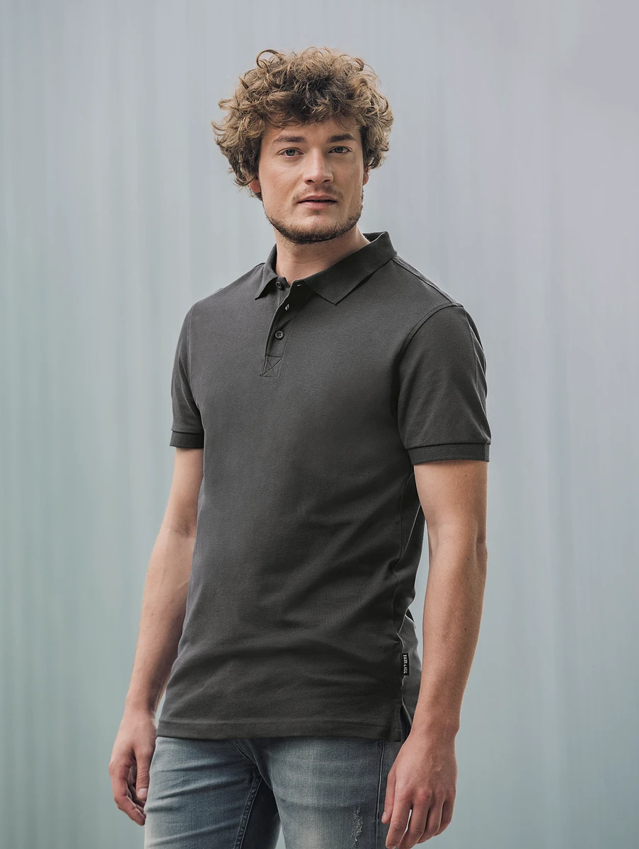 HRM Mens Heavy Stretch Polo