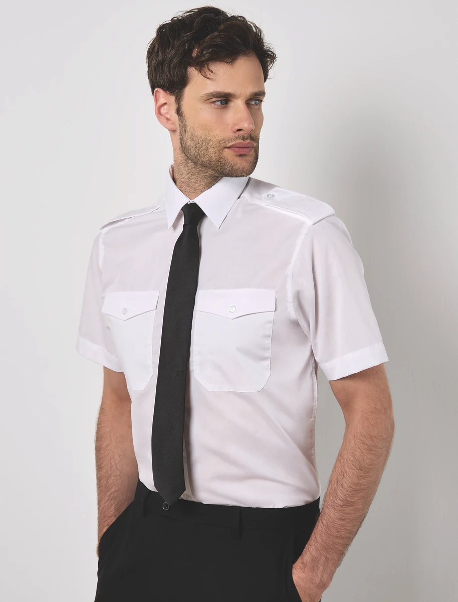 Kustom Kit Tailored Fit Pilot Shirt