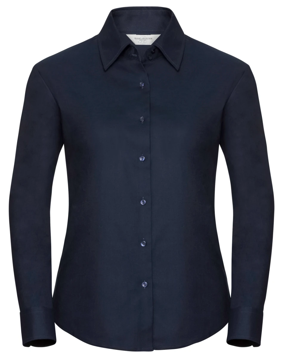 Russell Ladies Long Sleeve Tailored Oxford Blouse