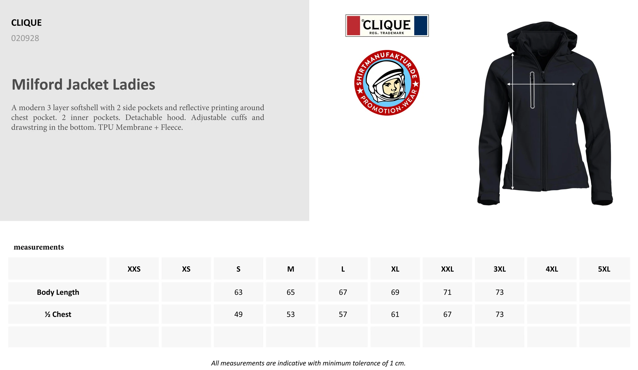 Clique Womens Milford Jacket Clique Womens Milford Jacket