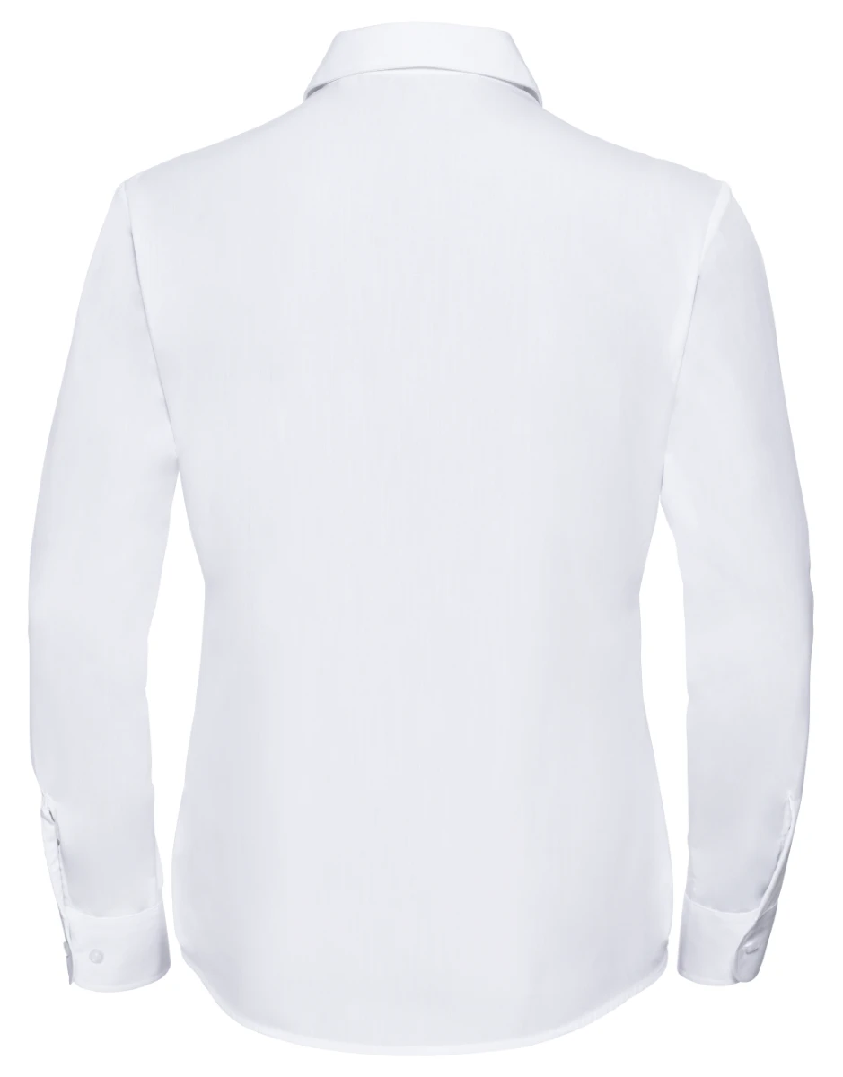 Russell Ladies Poly-Cotton Longsleeve Poplin Blouse