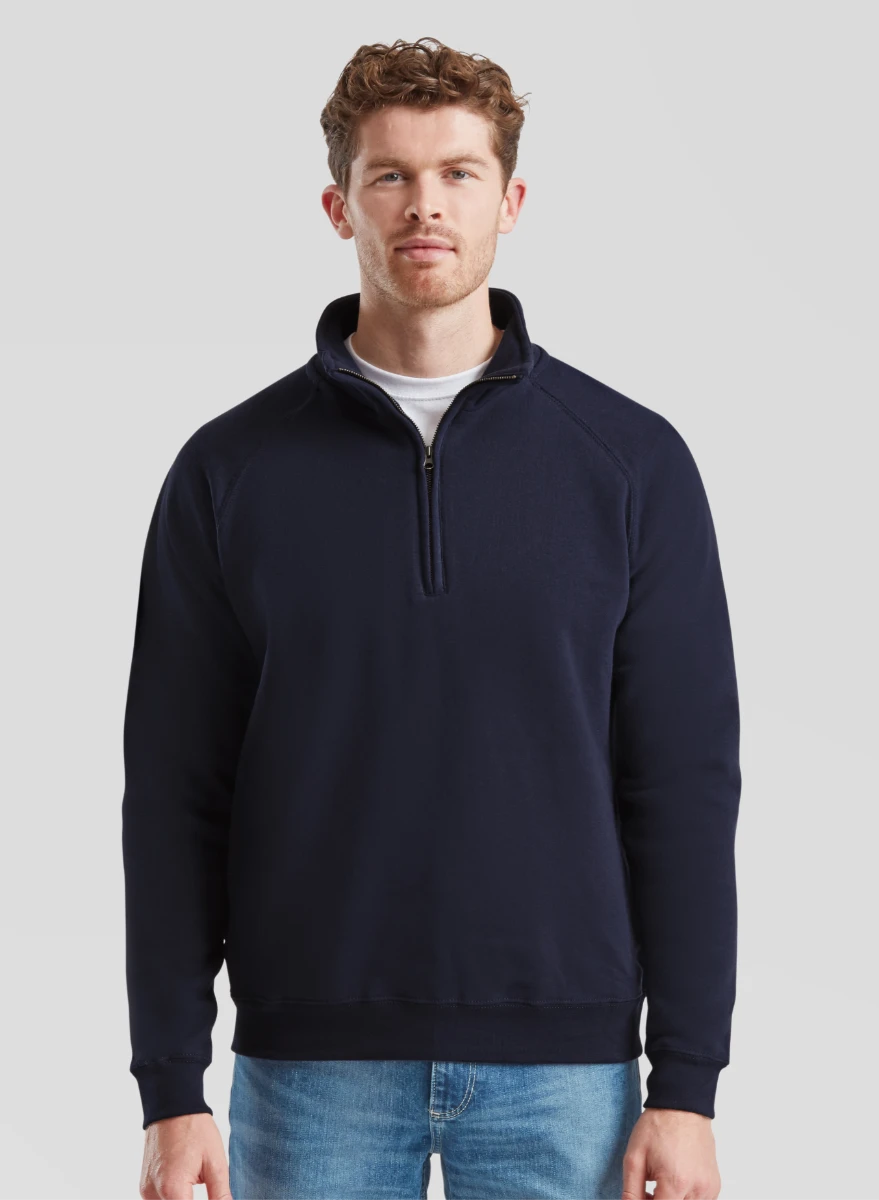Fruit of the Loom Classic Zip Neck Sweat