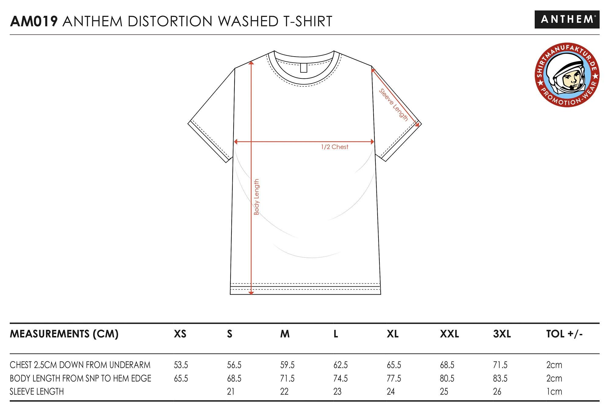Anthem Distortion Washed T-Shirt