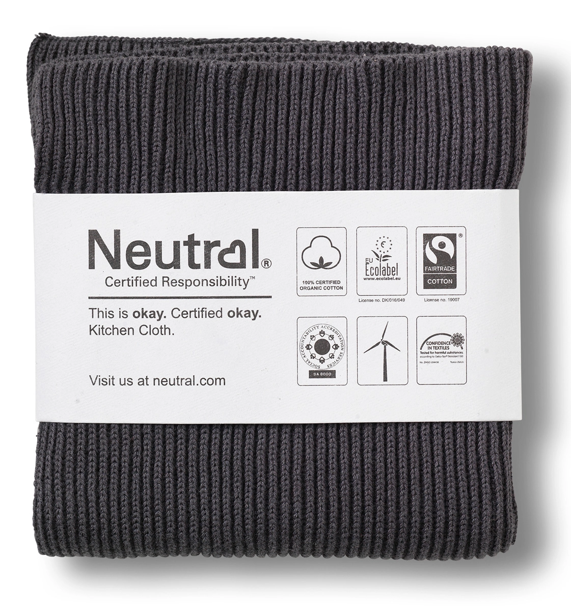Neutral Rib Knit Kitchen Cloth