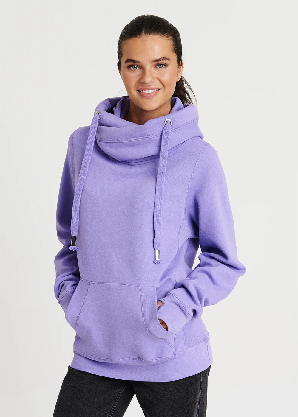 Just Hoods Cross Neck Hoodie Just Hoods Cross Neck Hoodie