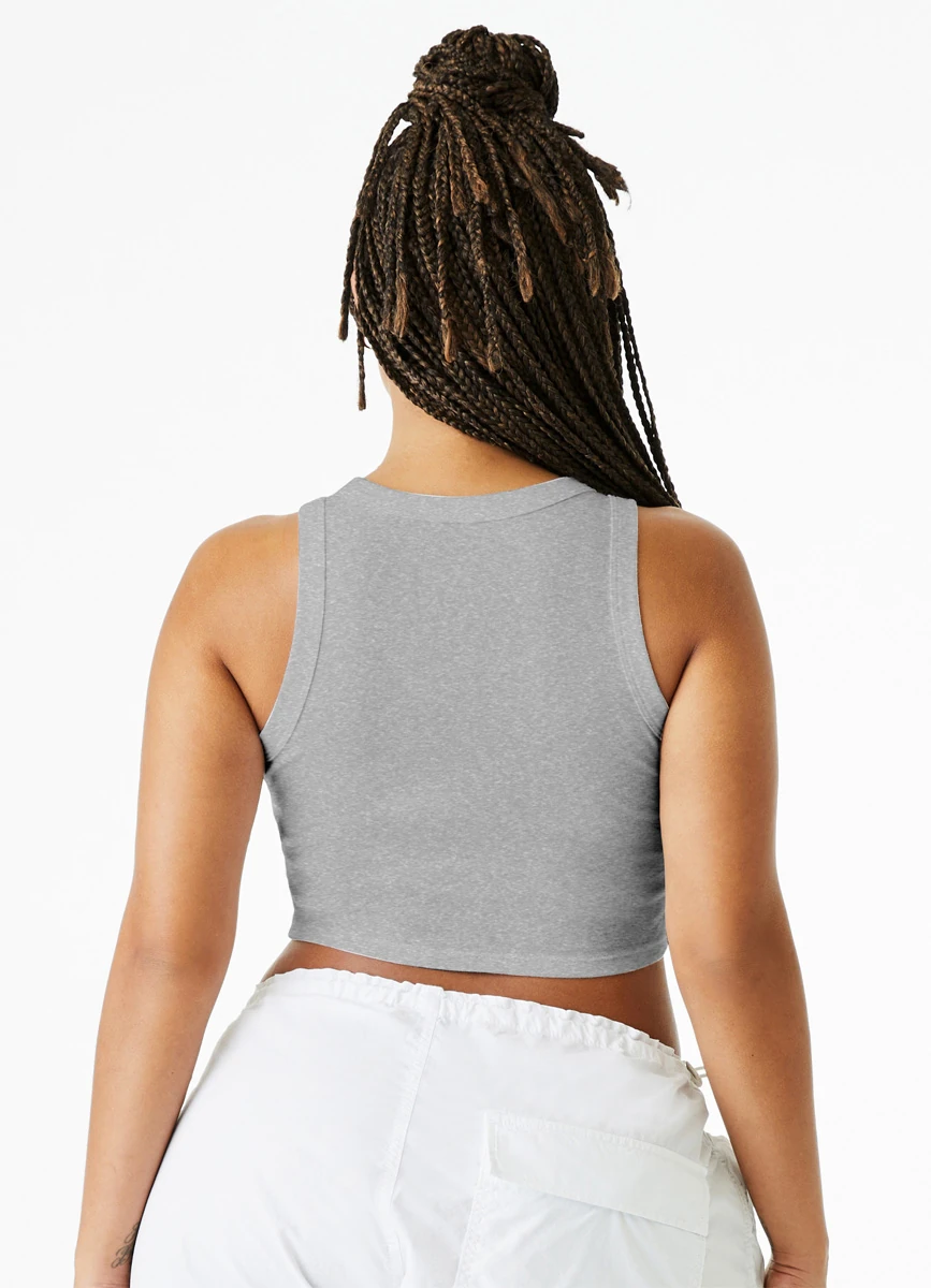 Bella Womens Micro Rib Racer Tank