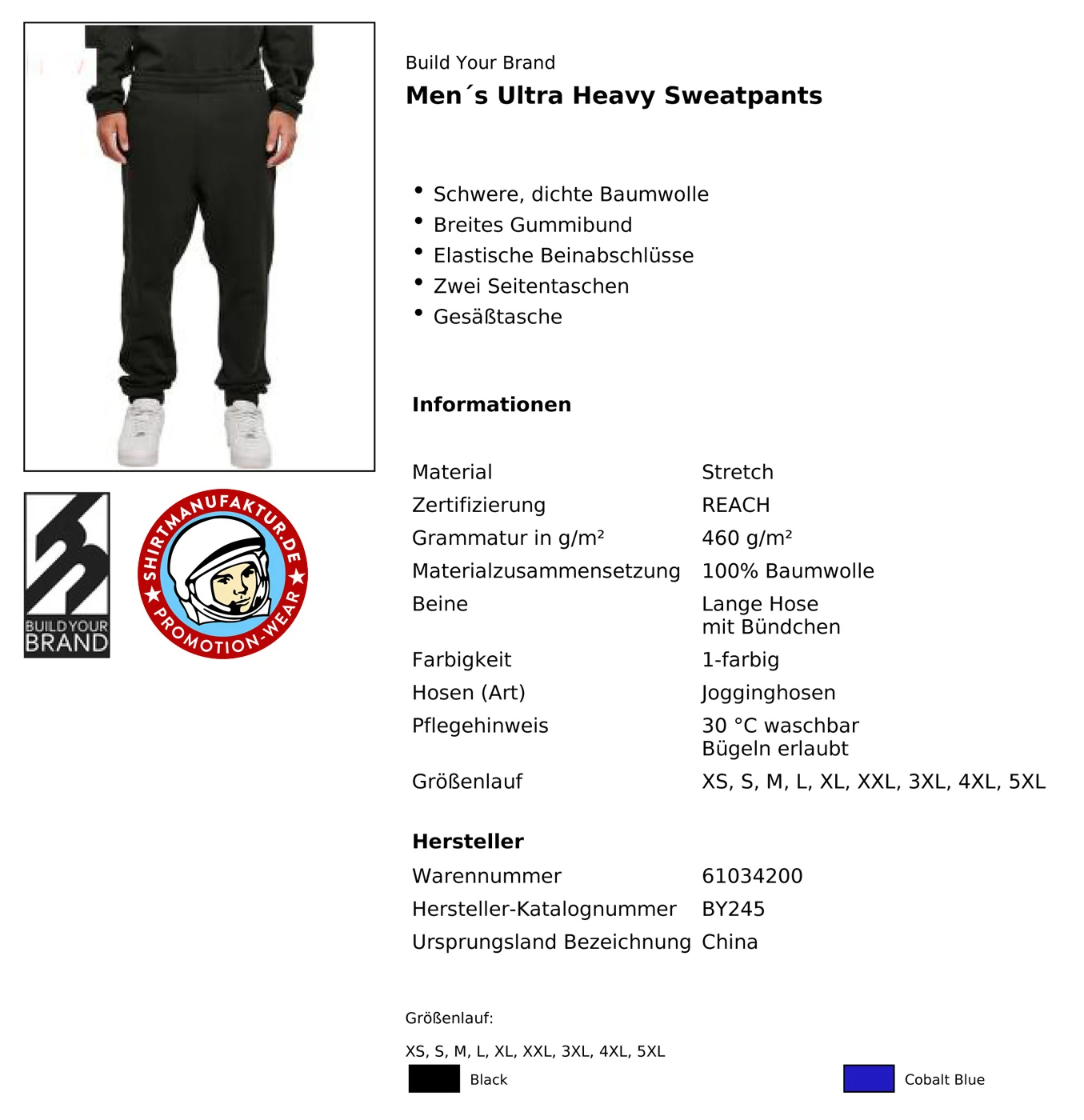 Build Your Brand Ultra Heavy Sweatpants