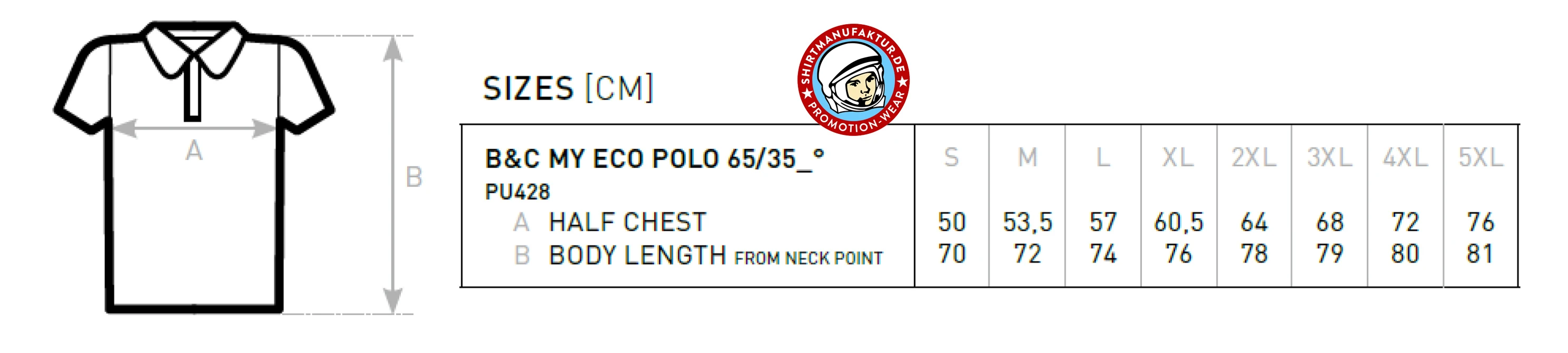 B&C My Eco Polo 65/35