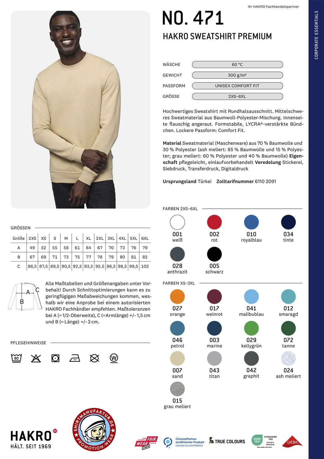 Hakro Sweatshirt Premium Hakro Sweatshirt Premium