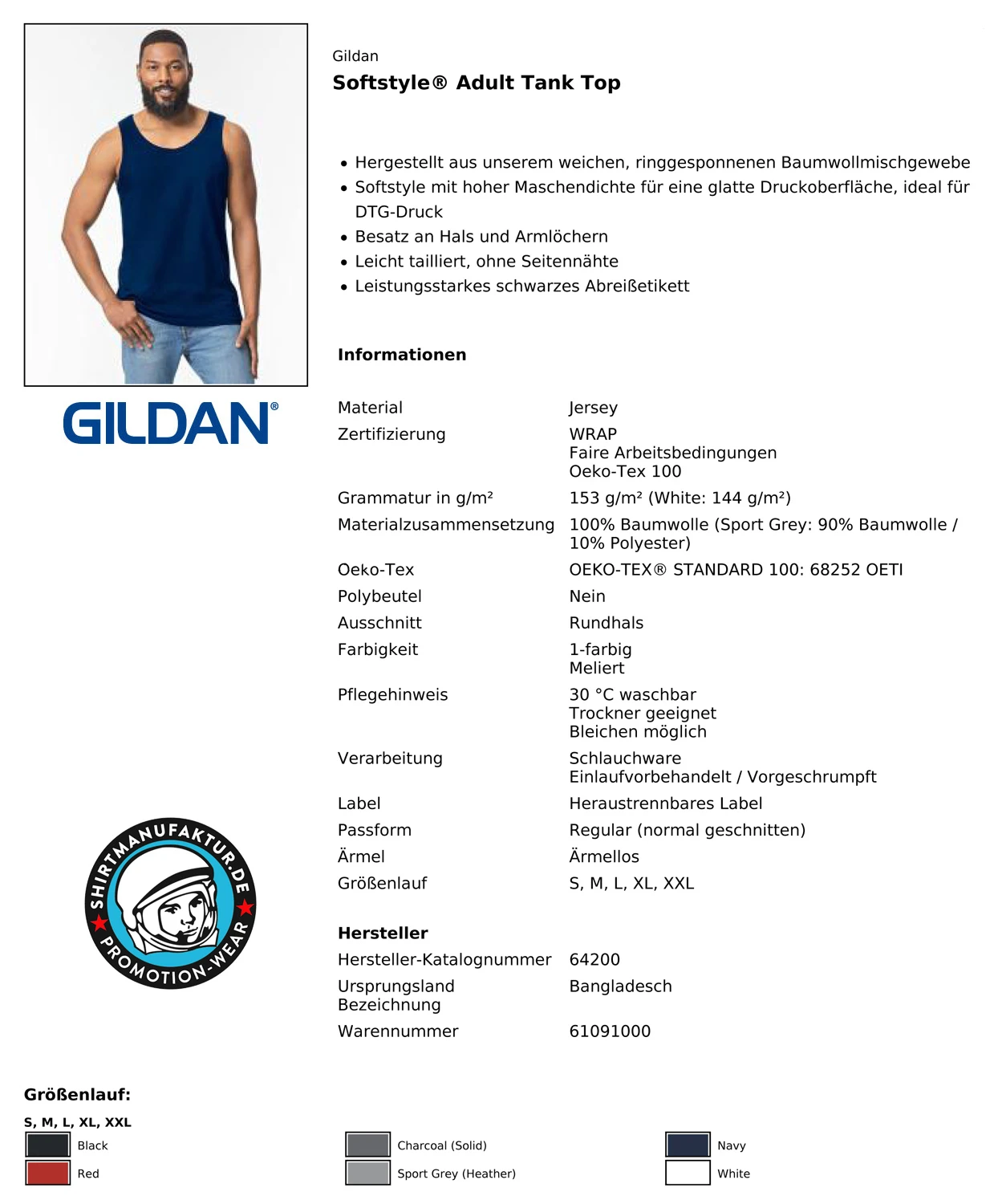 Gildan Softstyle Tank Top