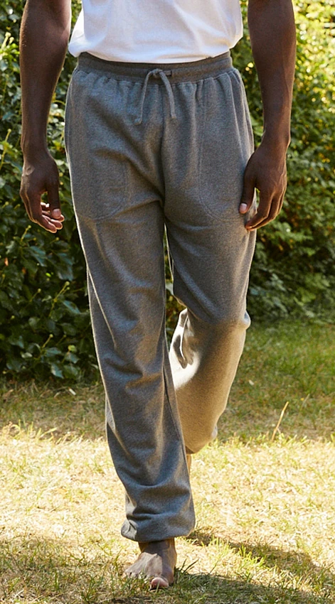 Neutral Unisex Sweatpants With Elastic Cuff
