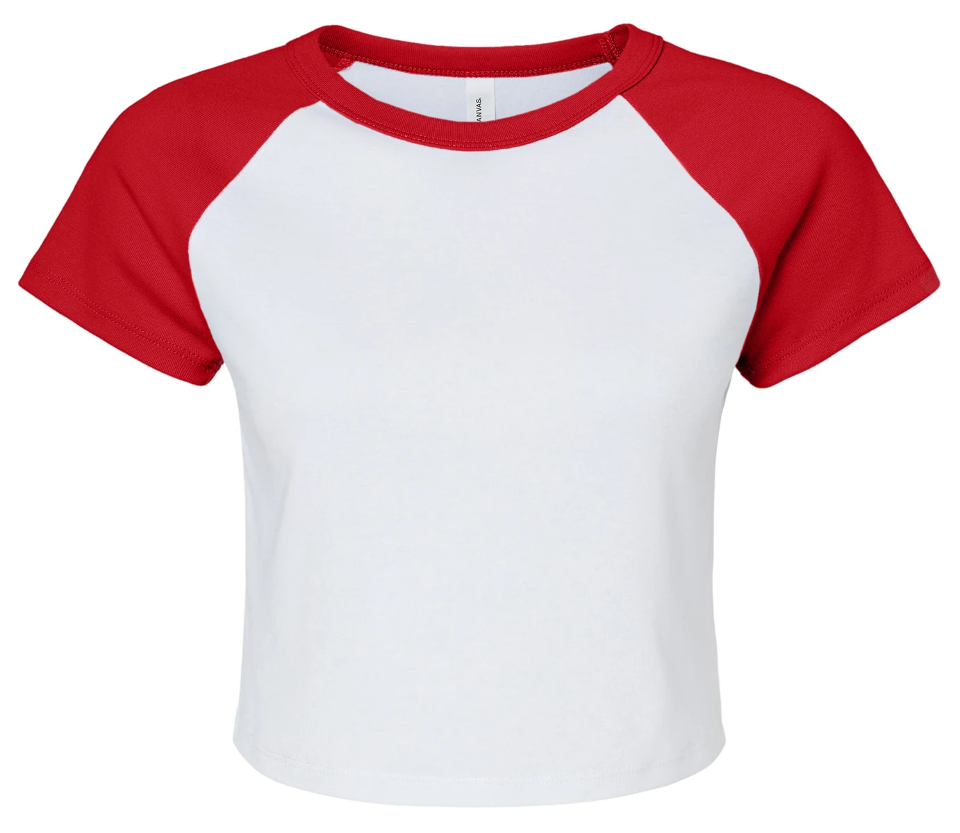 Bella Womens Micro Rib Raglan Baby Tee