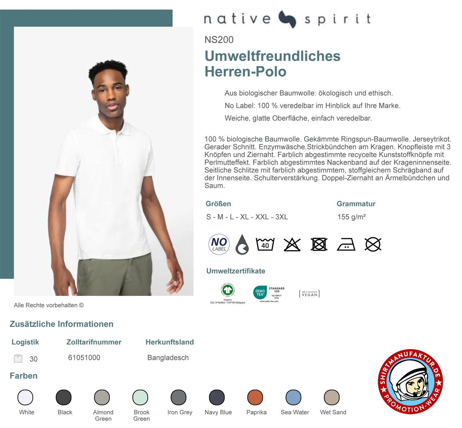 Native Spirit Mens Jersey Polo