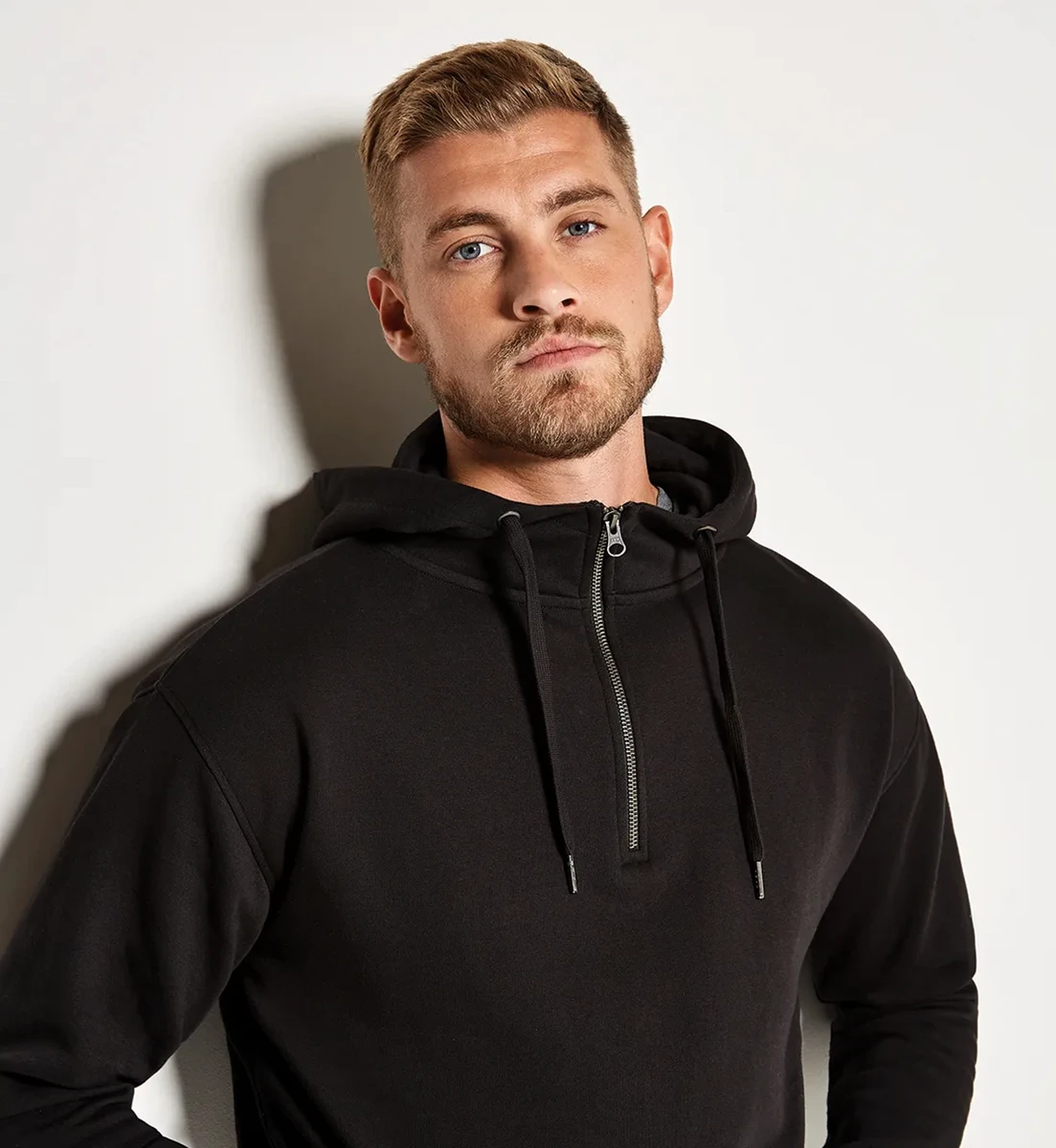 Kustom Kit Regular Fit 1/4 Zip Hoodie