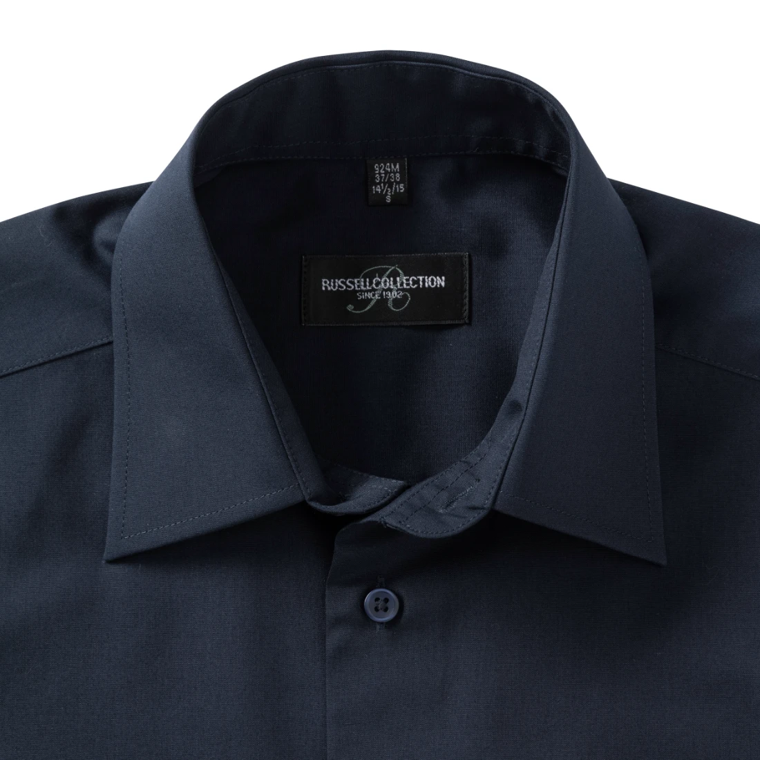 Russell Mens Poly-Cotton Tailored Longsleeve Poplin Shirt