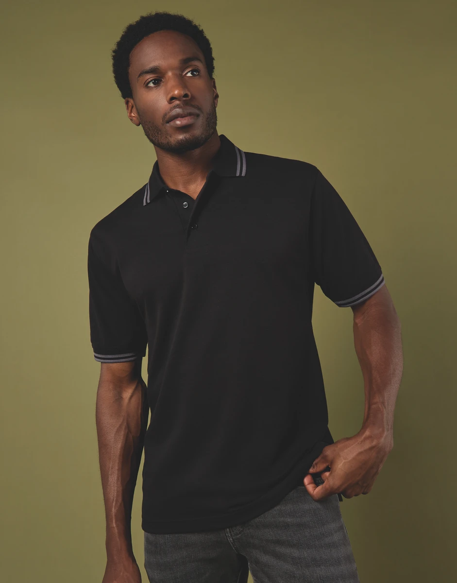 Kustom Kit Tipped Collar Polo