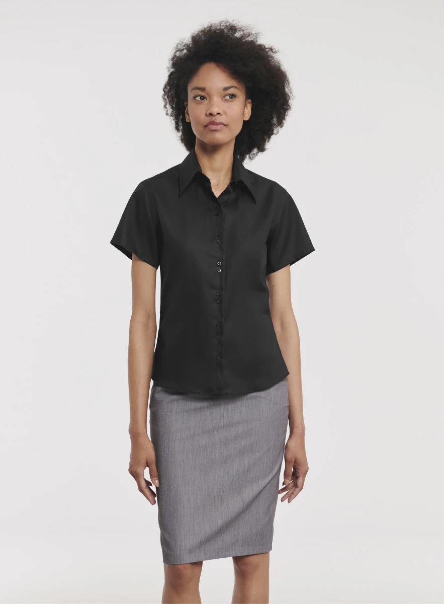 Russell Ladies Short Sleeve Ulitmate Non-Iron Blouse