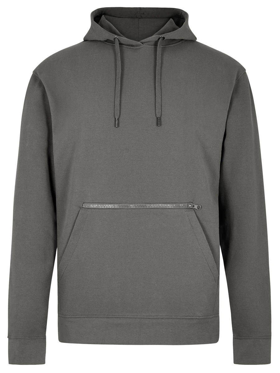 Kustom Kit Regular Fit Pique Hoodie with Zipped Pocket