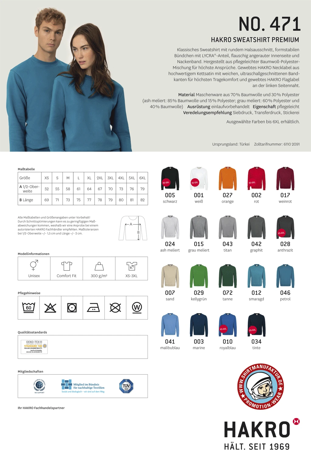 Hakro Sweatshirt Premium Hakro Sweatshirt Premium