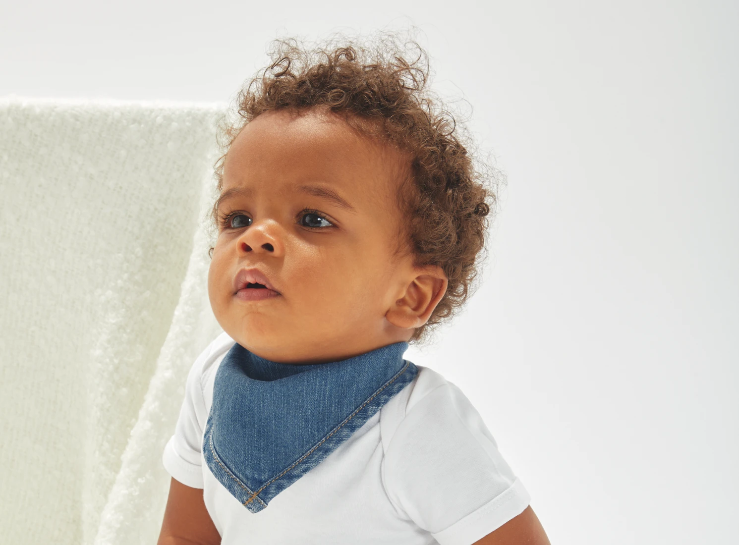 Babybugz Baby Rocks Denim Bandana Bib