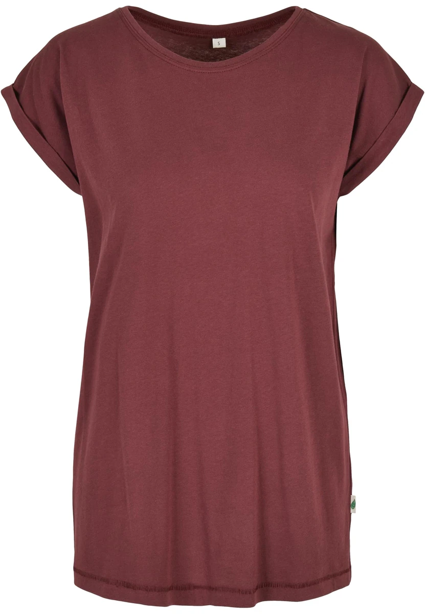 Build Your Brand Ladies Organic Extended Shoulder Tee