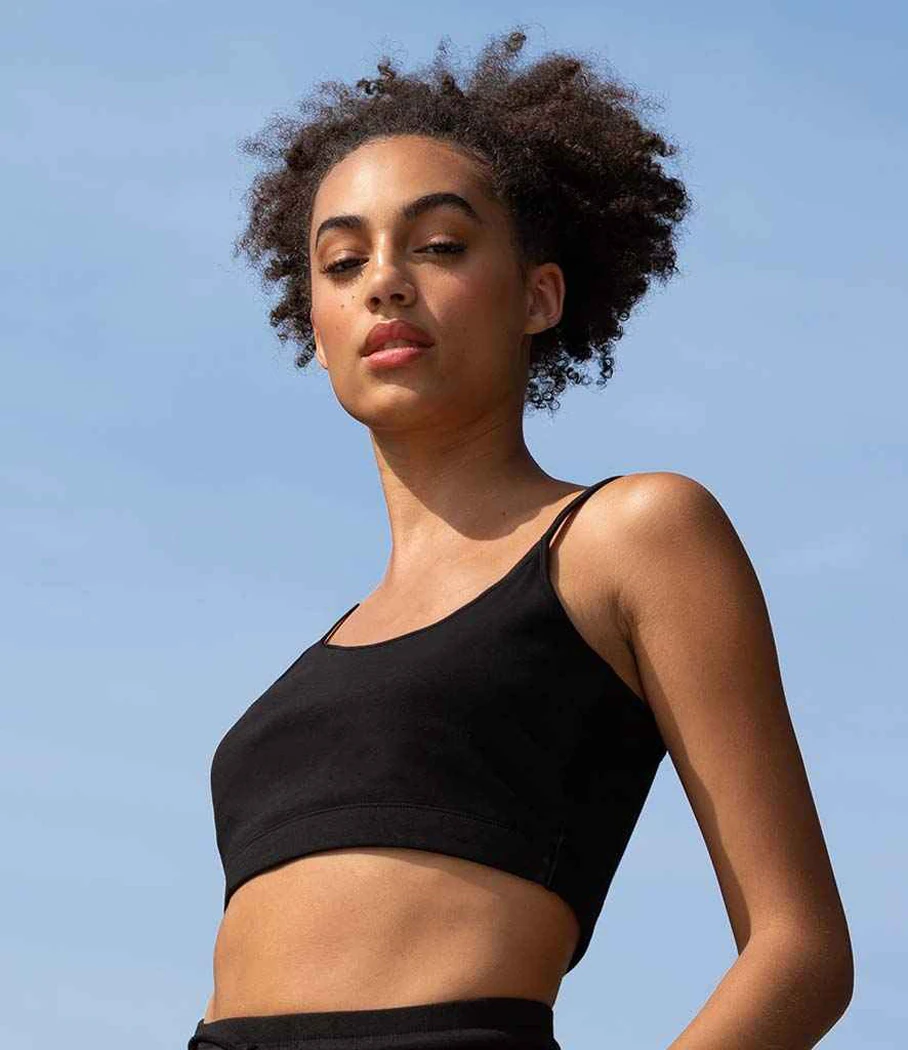 SkinniFit Womens Sustainable Fashion Cropped Cami Top